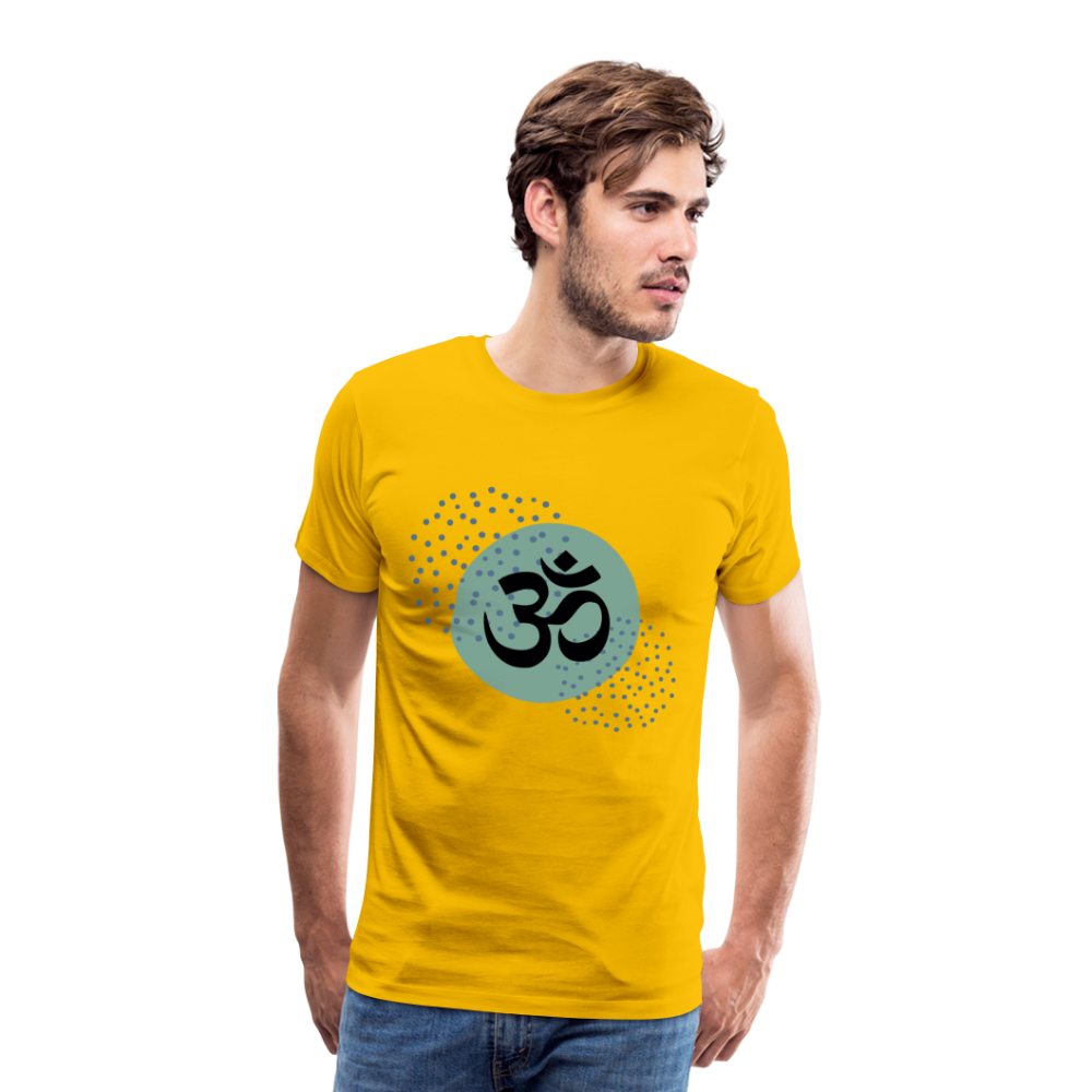 Männer Premium T-Shirt - Yoga - Sonnengelb