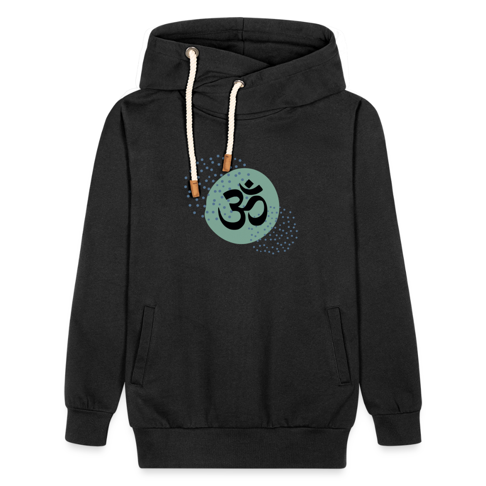 Unisex Schalkragen Hoodie - Yoga - Schwarz