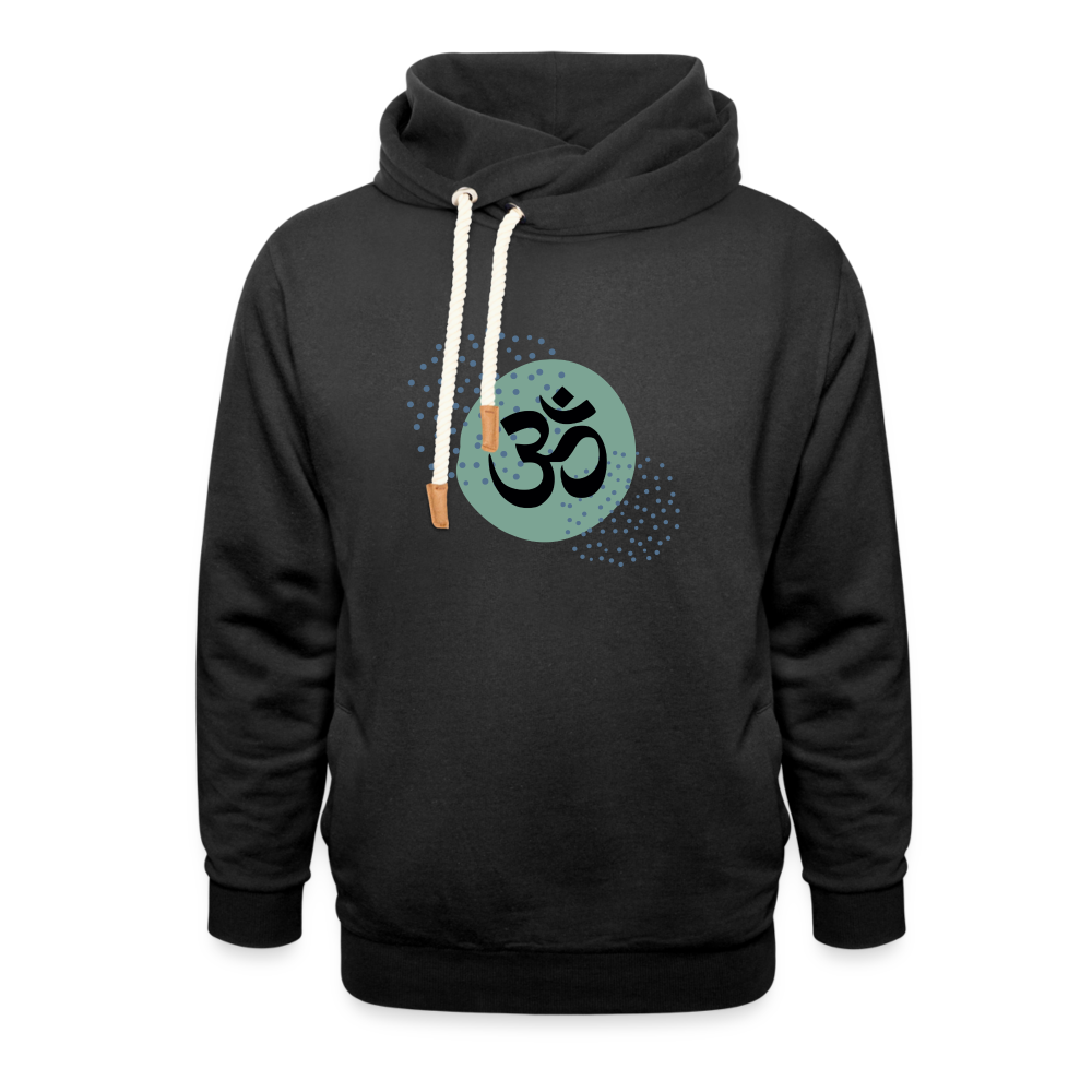 Unisex Schalkragen Hoodie - Yoga - Schwarz