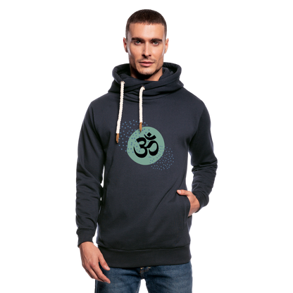 Unisex Schalkragen Hoodie - Yoga - Navy