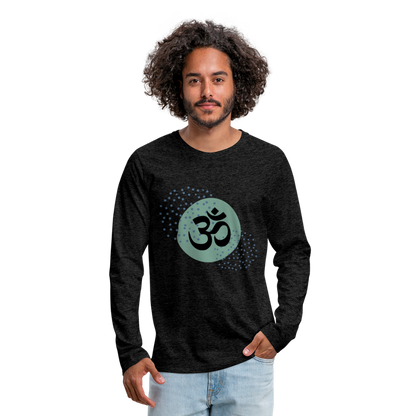 Männer Premium Langarmshirt - Yoga - Anthrazit