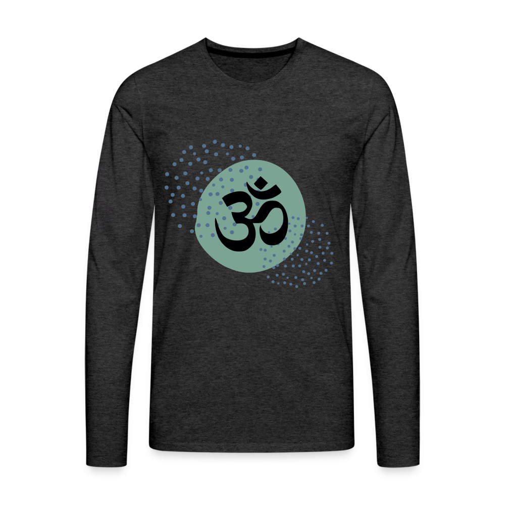 Männer Premium Langarmshirt - Yoga - Anthrazit