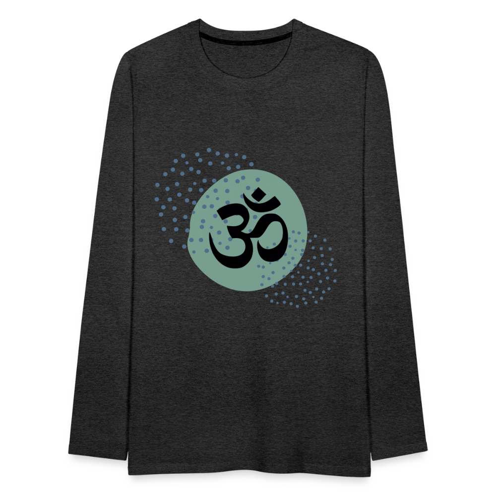 Männer Premium Langarmshirt - Yoga - Anthrazit