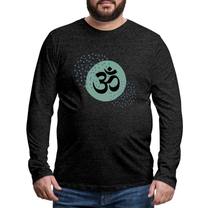 Männer Premium Langarmshirt - Yoga - Anthrazit