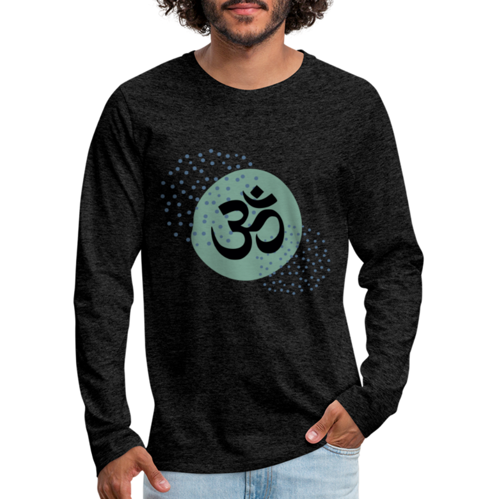 Männer Premium Langarmshirt - Yoga - Anthrazit