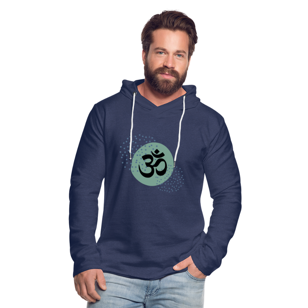 Leichtes Kapuzensweatshirt Unisex - Yoga - Navy meliert