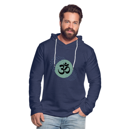 Leichtes Kapuzensweatshirt Unisex - Yoga - Navy meliert