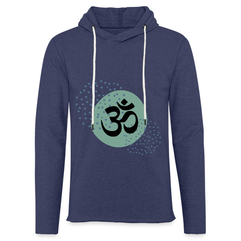 Leichtes Kapuzensweatshirt Unisex - Yoga - Navy meliert