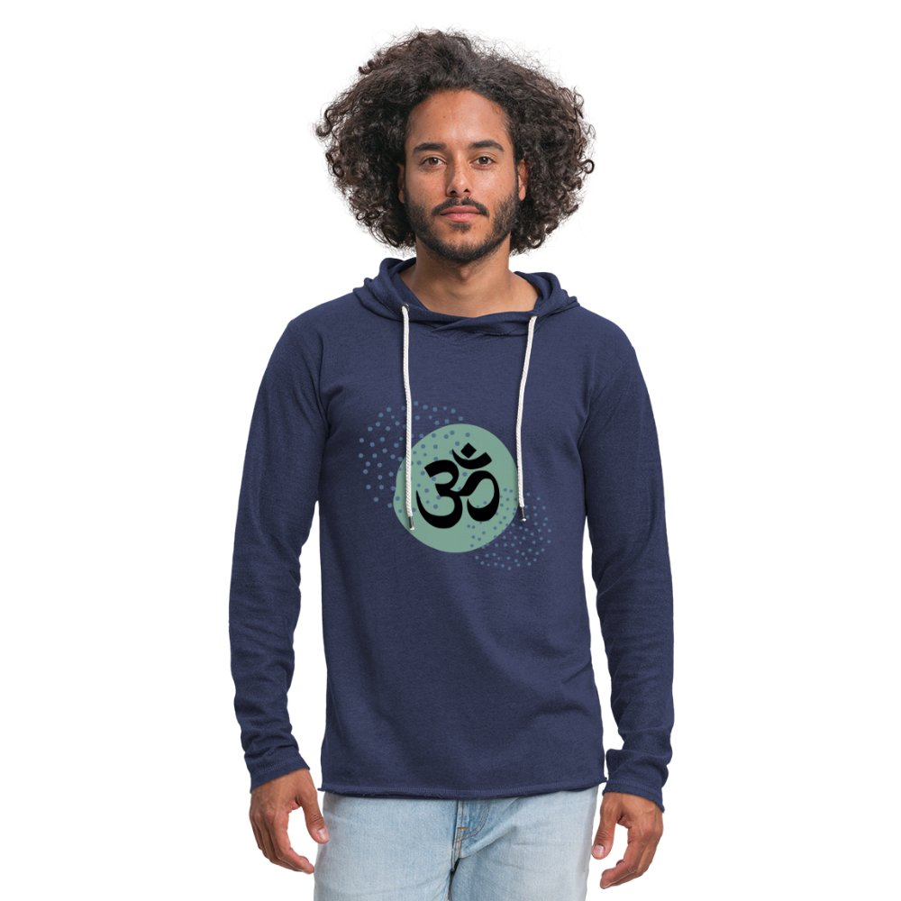 Leichtes Kapuzensweatshirt Unisex - Yoga - Navy meliert