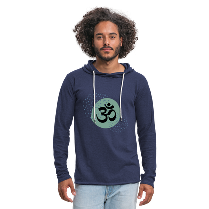 Leichtes Kapuzensweatshirt Unisex - Yoga - Navy meliert