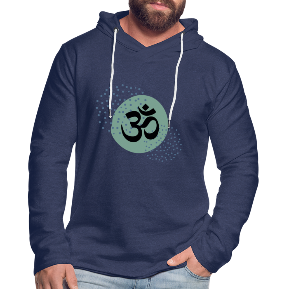 Leichtes Kapuzensweatshirt Unisex - Yoga - Navy meliert