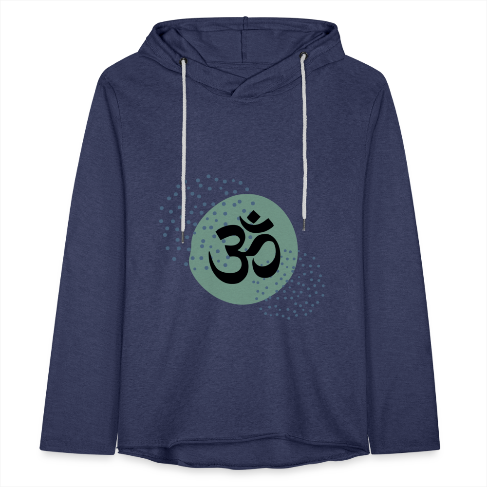 Leichtes Kapuzensweatshirt Unisex - Yoga - Navy meliert