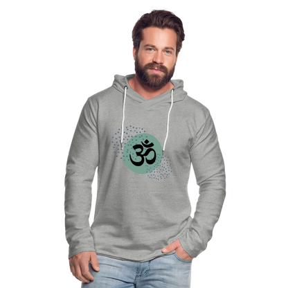 Leichtes Kapuzensweatshirt Unisex - Yoga - Grau meliert