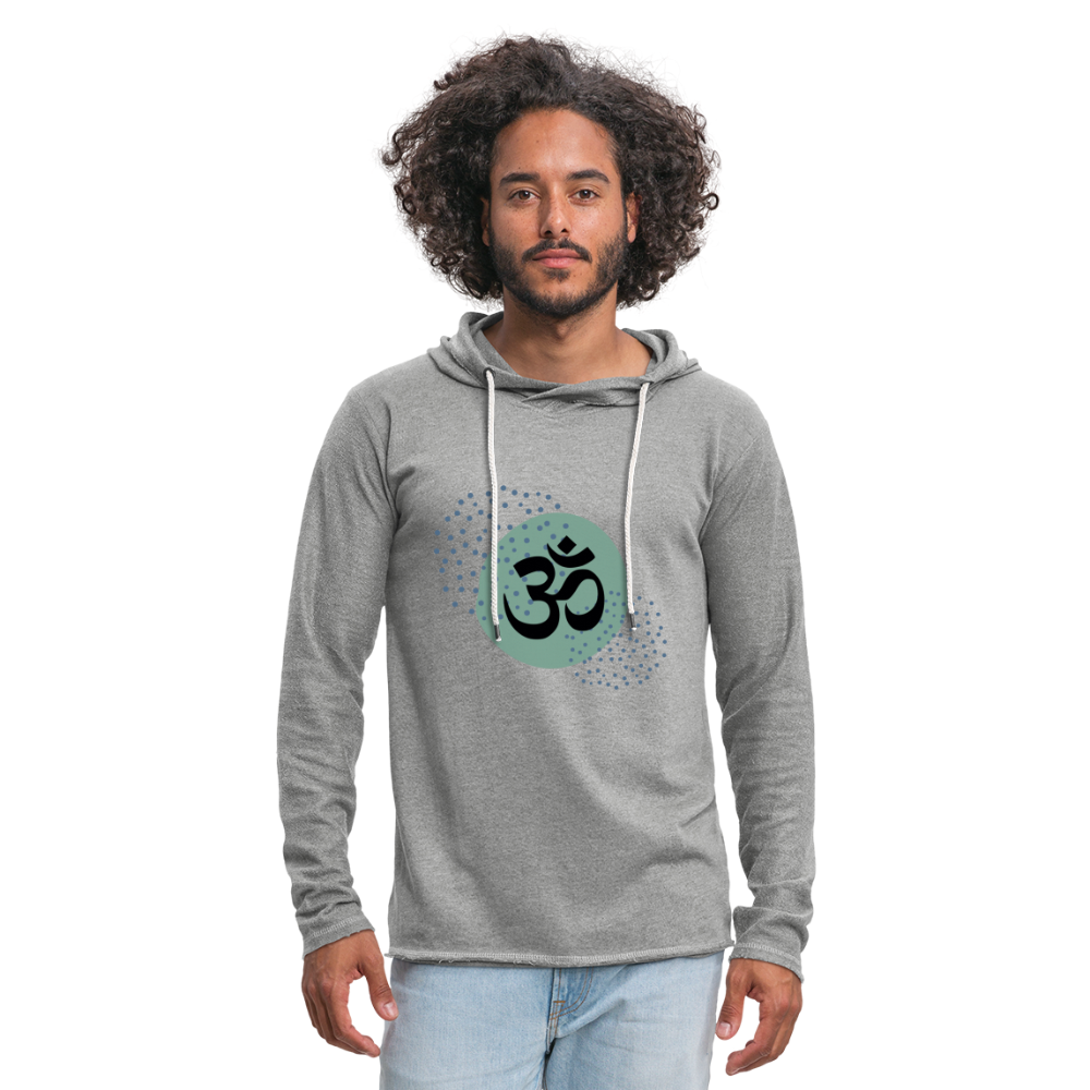 Leichtes Kapuzensweatshirt Unisex - Yoga - Grau meliert