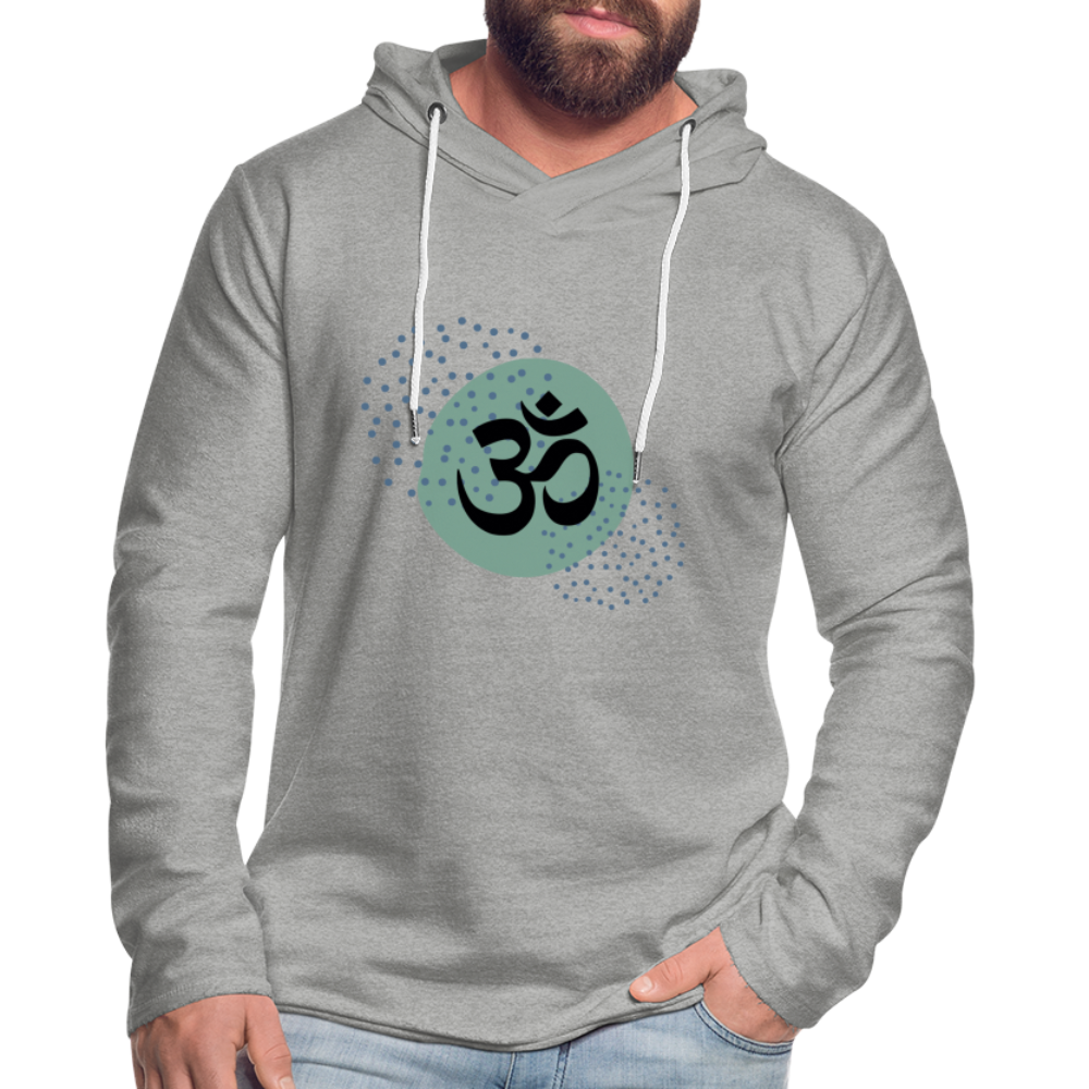 Leichtes Kapuzensweatshirt Unisex - Yoga - Grau meliert