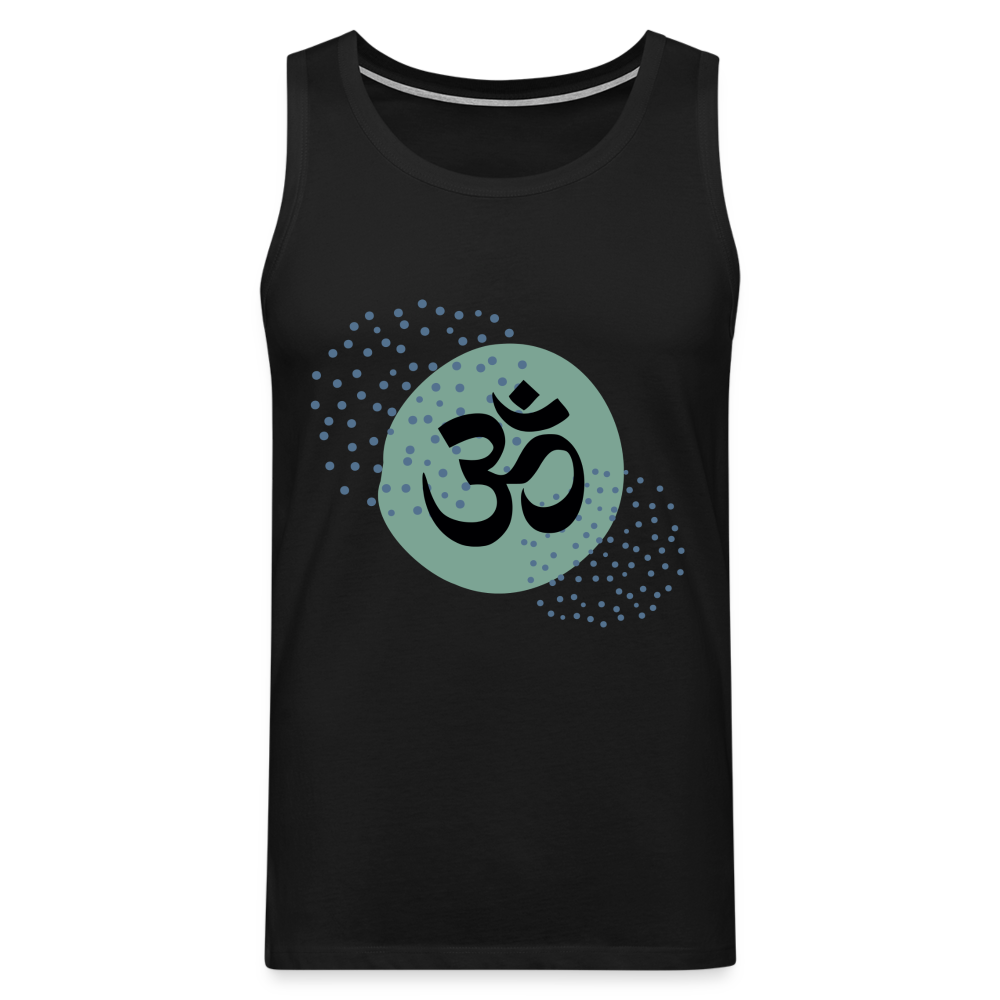 Männer Premium Tank Top - Yoga - Schwarz