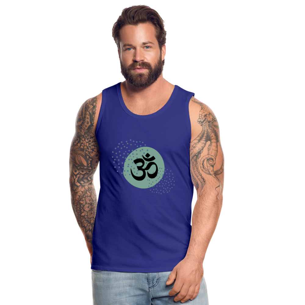 Männer Premium Tank Top - Yoga - Königsblau