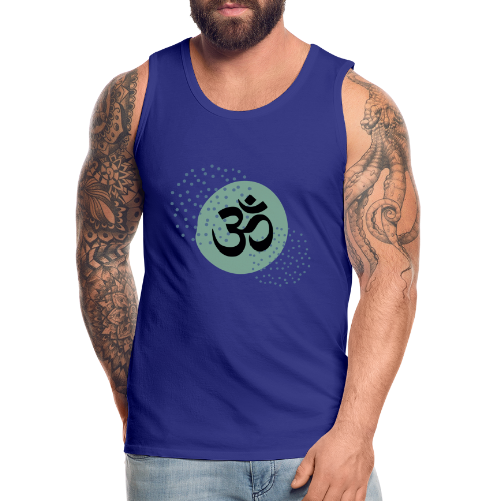 Männer Premium Tank Top - Yoga - Königsblau