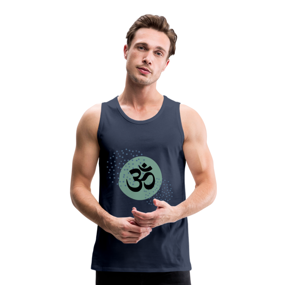 Männer Premium Tank Top - Yoga - Navy