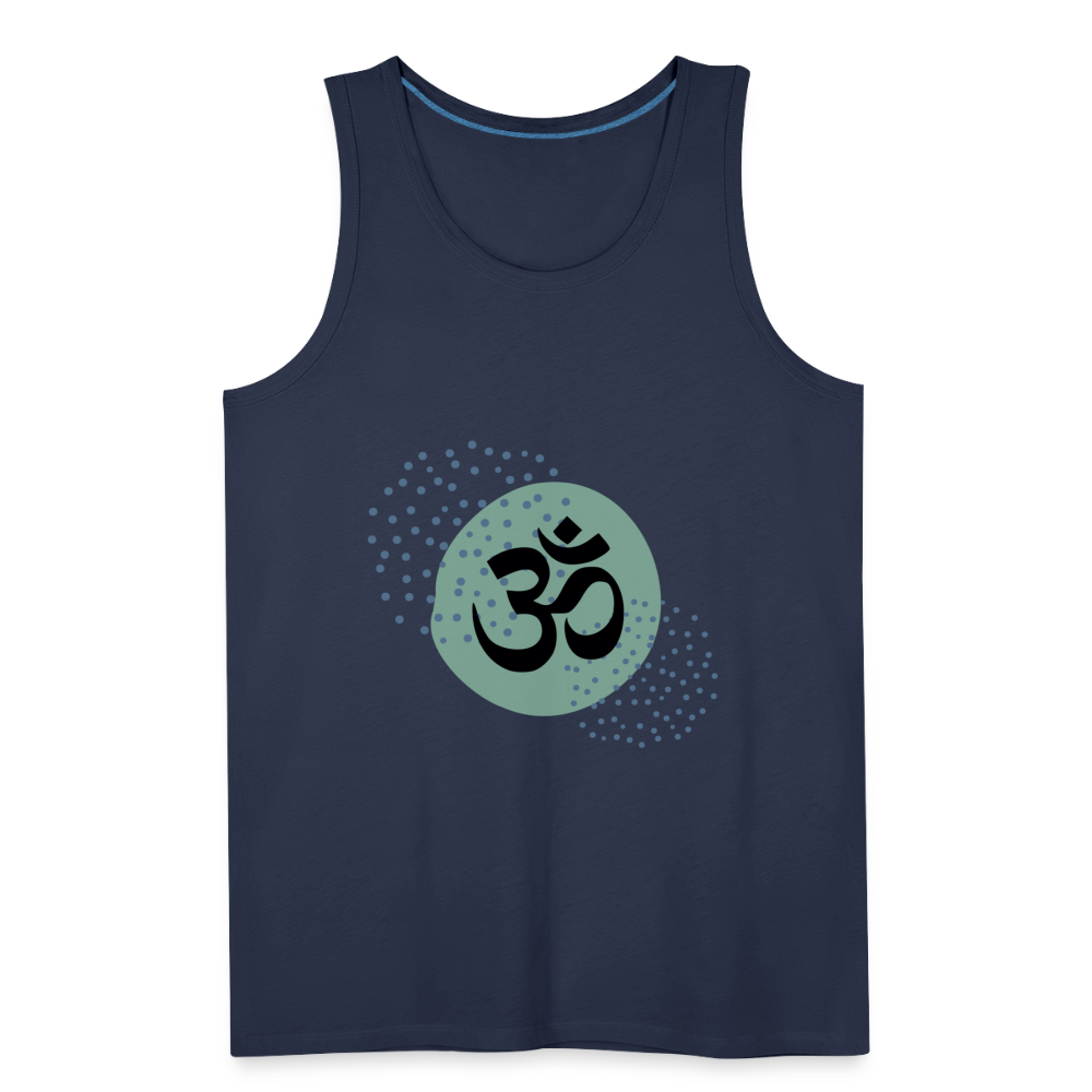 Männer Premium Tank Top - Yoga - Navy