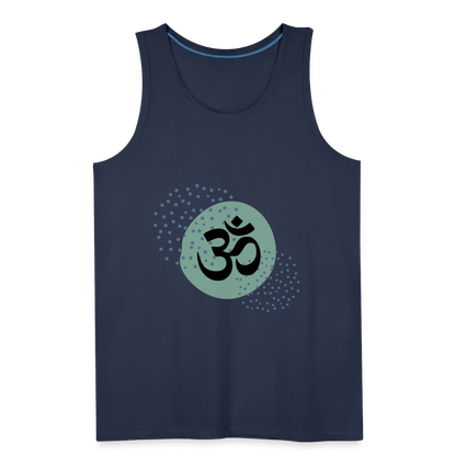 Männer Premium Tank Top - Yoga - Navy