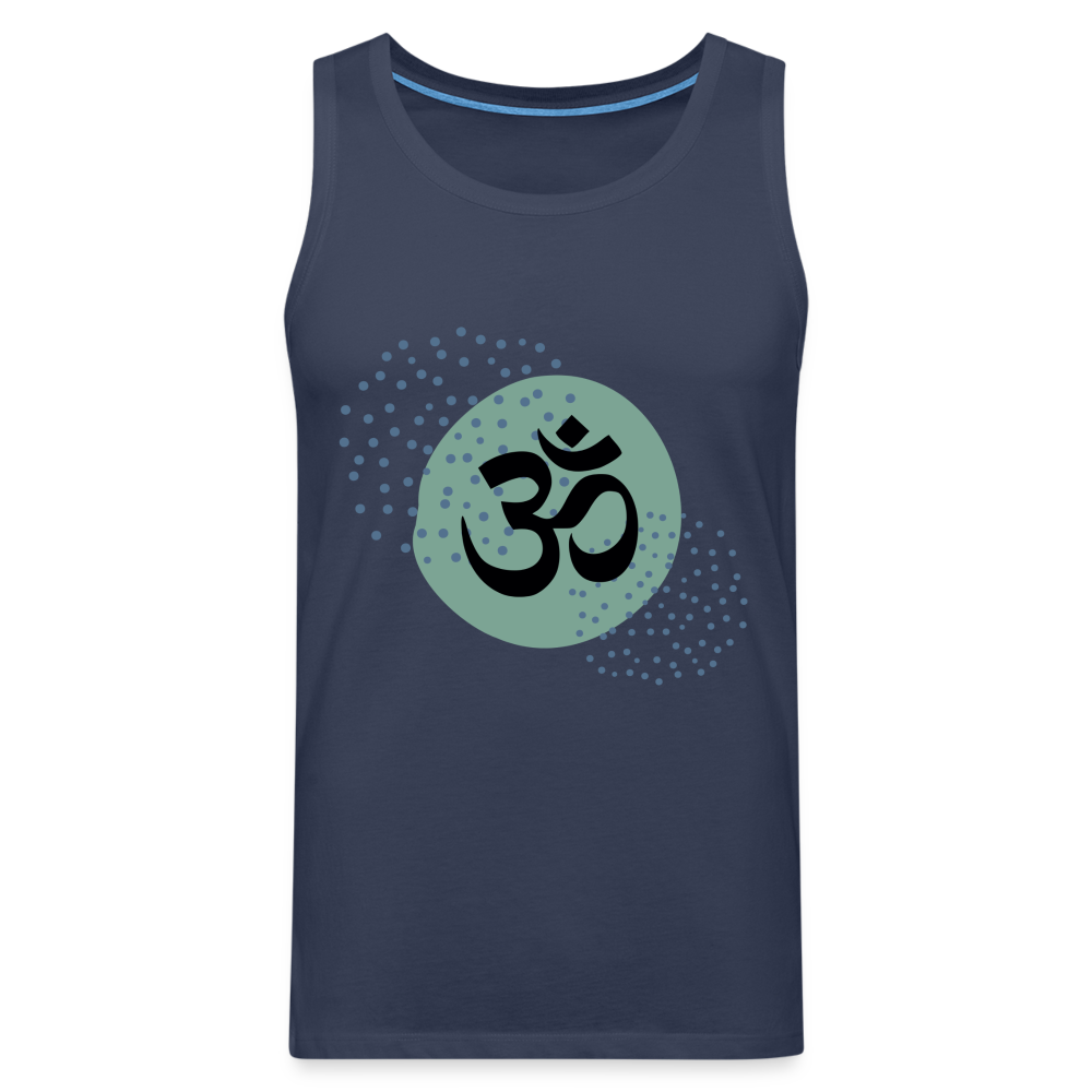 Männer Premium Tank Top - Yoga - Navy