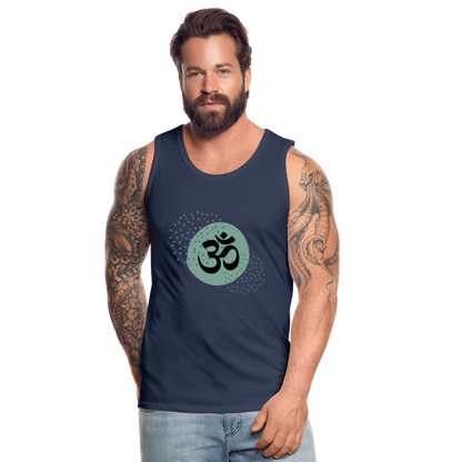 Männer Premium Tank Top - Yoga - Navy