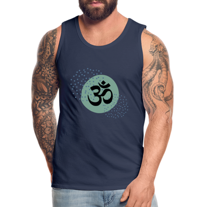 Männer Premium Tank Top - Yoga - Navy