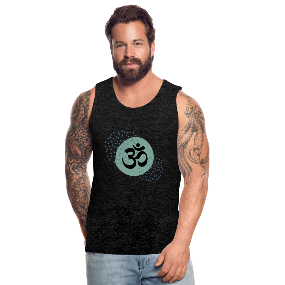 Männer Premium Tank Top - Yoga - Anthrazit