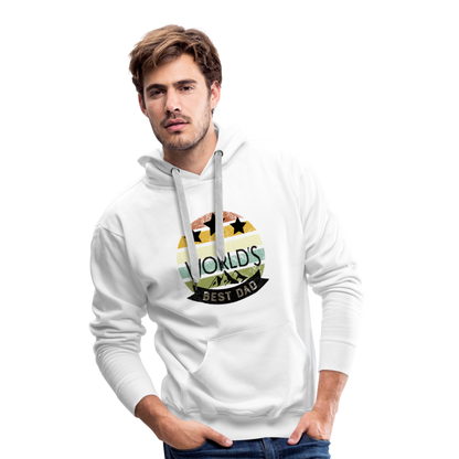 Men’s Premium Hoodie - Best Dad - weiß