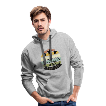 Men’s Premium Hoodie - Best Dad - Grau meliert