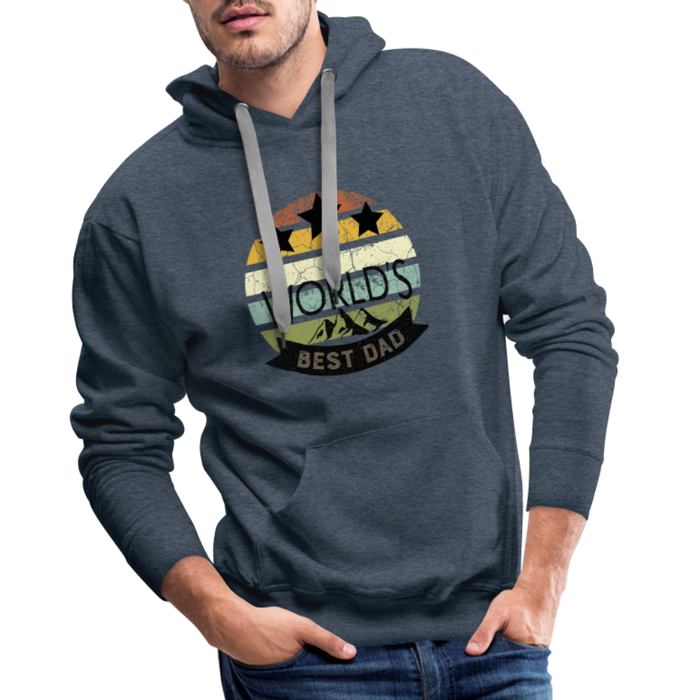 Men’s Premium Hoodie - Best Dad - Jeansblau