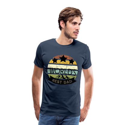 Männer Premium T-Shirt Best Dad - Navy