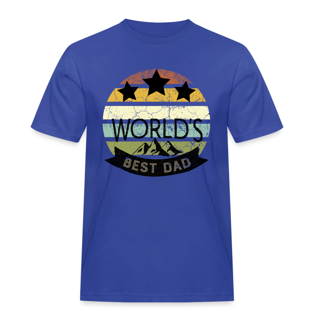 Männer Workwear T-Shirt - Best Dad - Royalblau