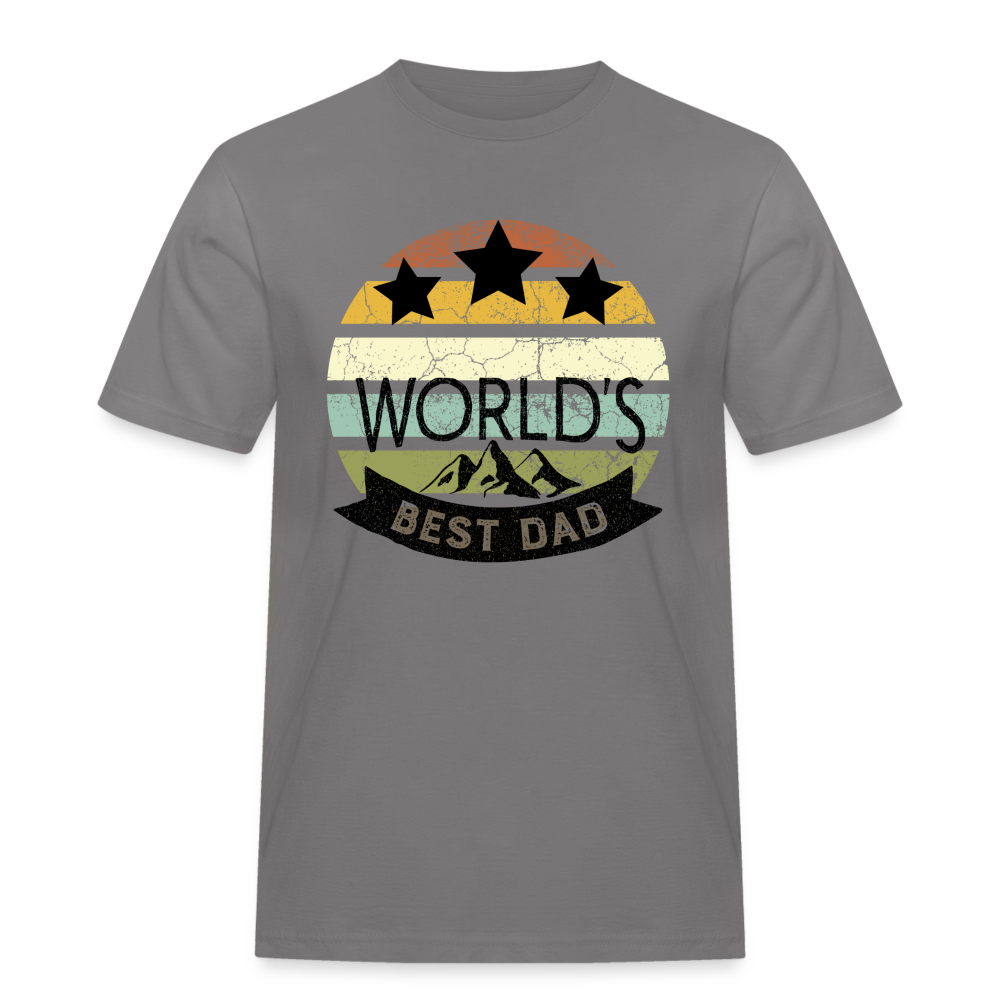 Männer Workwear T-Shirt - Best Dad - Grau