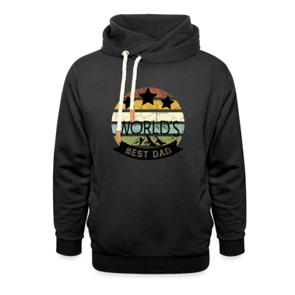 Unisex Schalkragen Hoodie - Best Dad - Schwarz