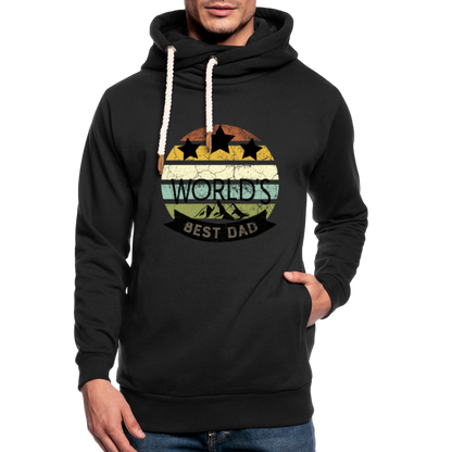 Unisex Schalkragen Hoodie - Best Dad - Schwarz