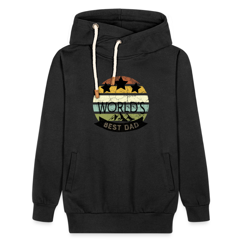 Unisex Schalkragen Hoodie - Best Dad - Schwarz