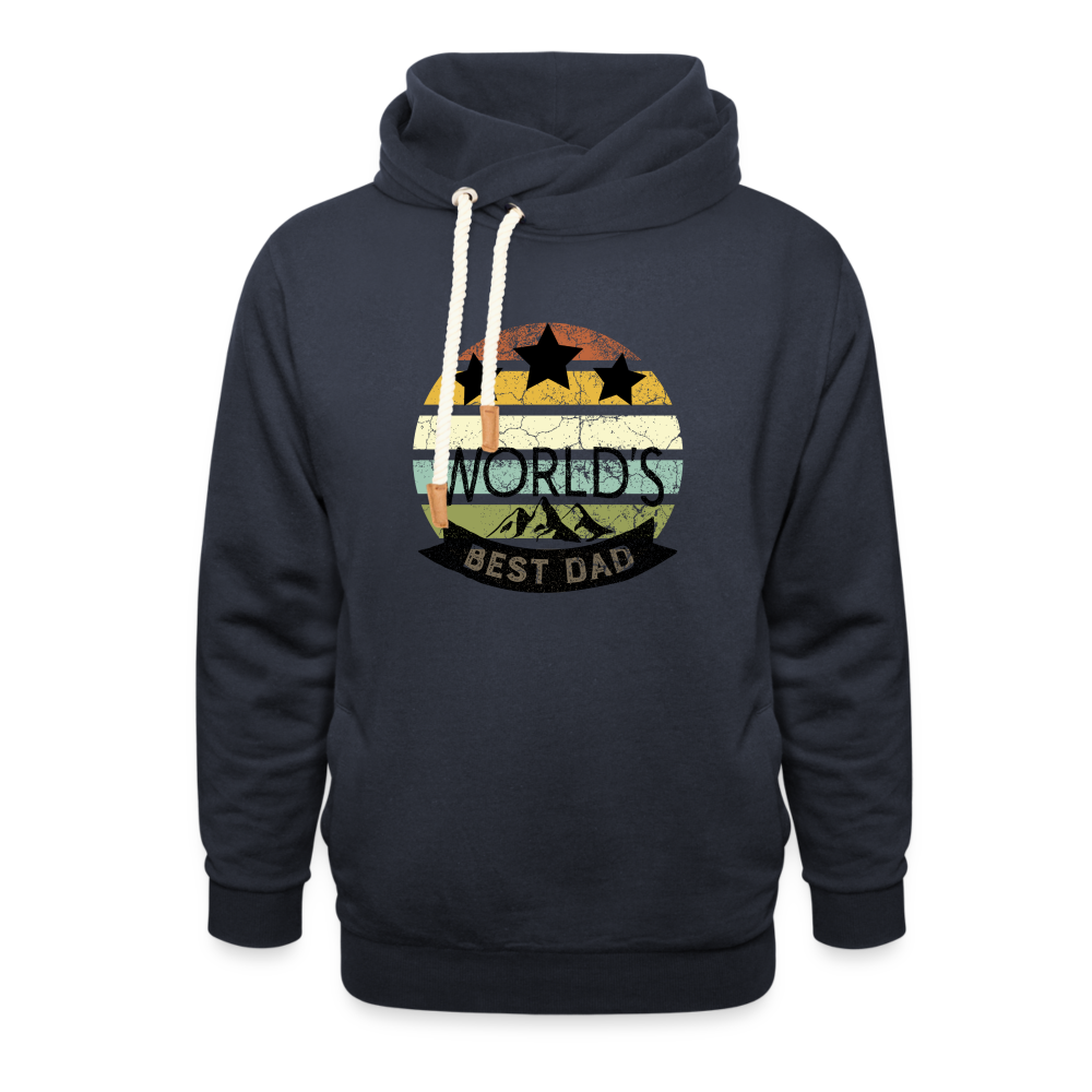 Unisex Schalkragen Hoodie - Best Dad - Navy