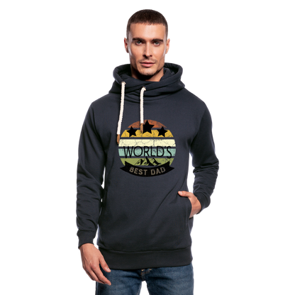 Unisex Schalkragen Hoodie - Best Dad - Navy