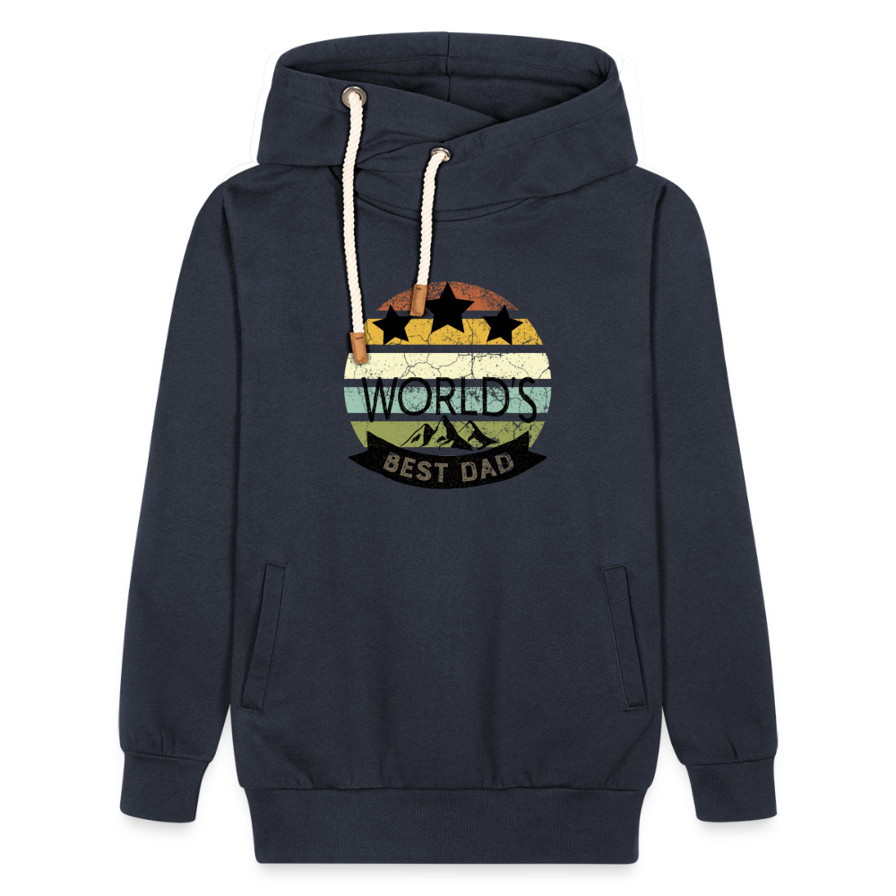 Unisex Schalkragen Hoodie - Best Dad - Navy