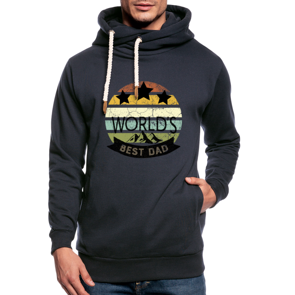 Unisex Schalkragen Hoodie - Best Dad - Navy