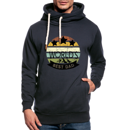 Unisex Schalkragen Hoodie - Best Dad - Navy