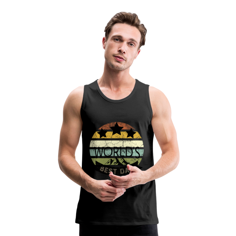 Männer Premium Tank Top - Best Dad - Schwarz