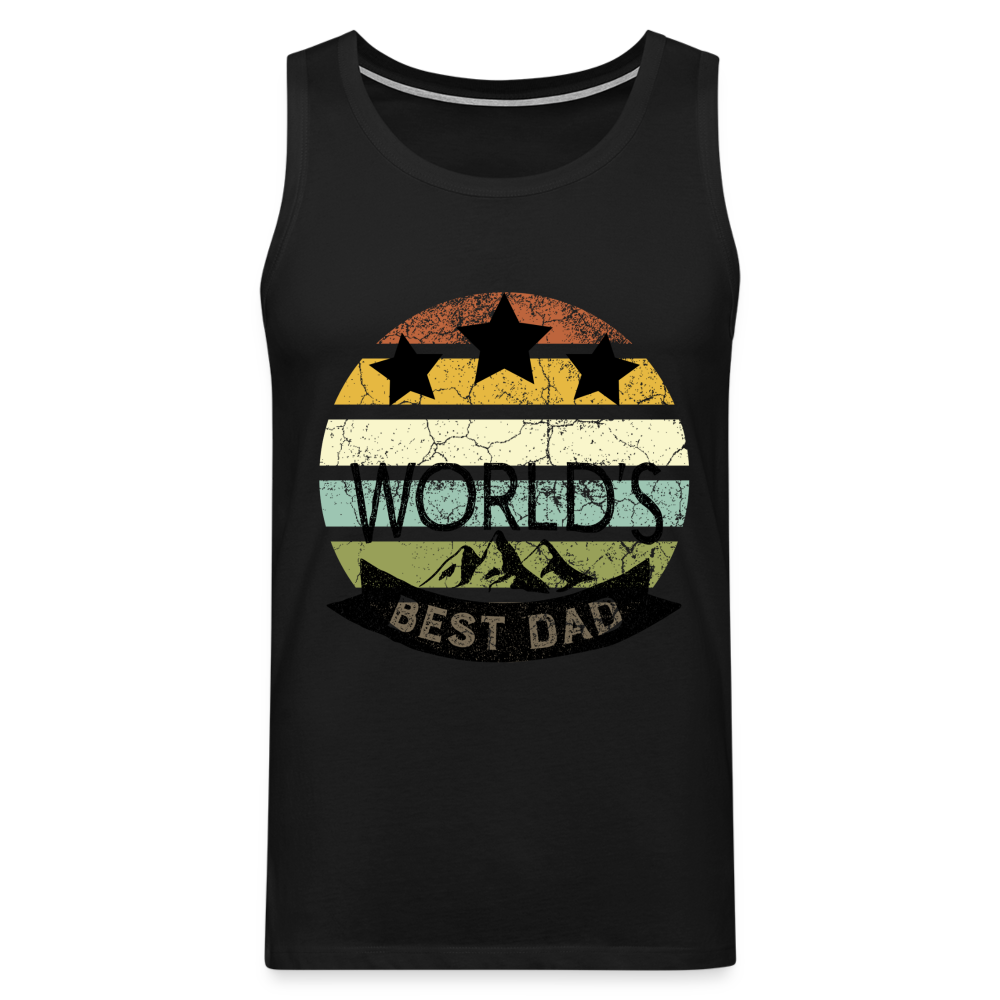 Männer Premium Tank Top - Best Dad - Schwarz