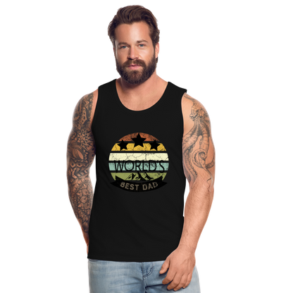 Männer Premium Tank Top - Best Dad - Schwarz