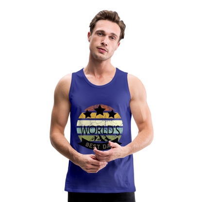 Männer Premium Tank Top - Best Dad - Königsblau