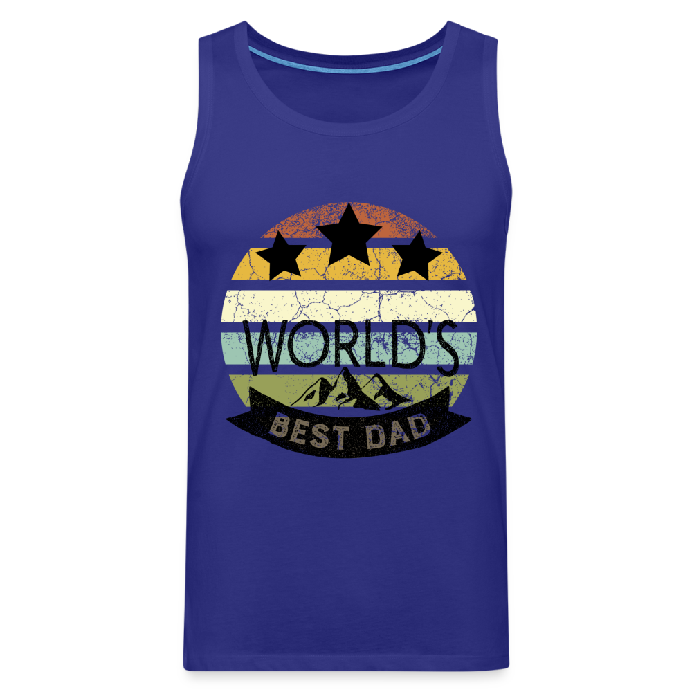 Männer Premium Tank Top - Best Dad - Königsblau