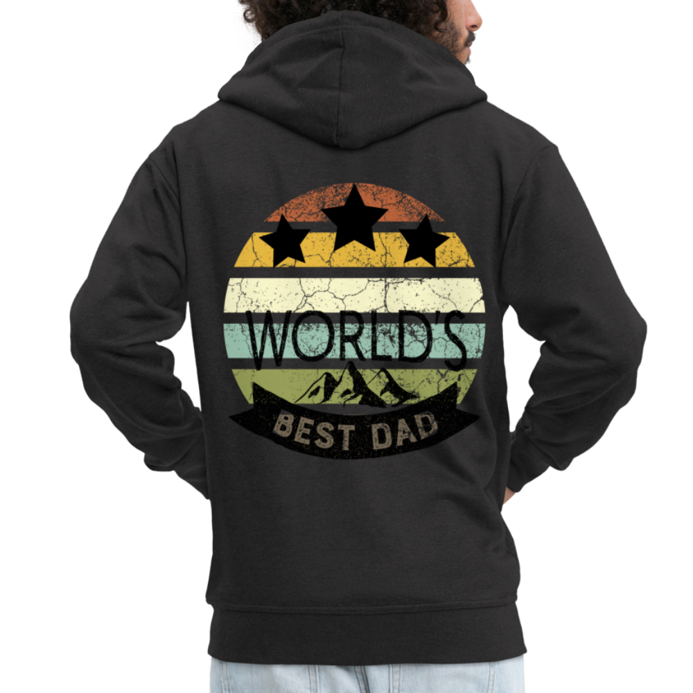 Männer Premium Kapuzenjacke - Best Dad - Schwarz