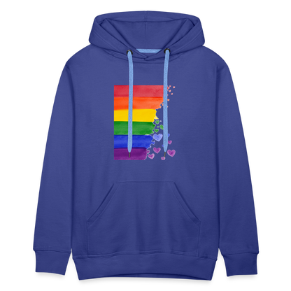 Men’s Premium Hoodie - LGBT Streifen - Königsblau